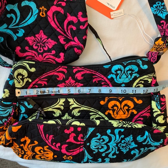 Multicolor quilt purse with bonus change purse - Picture 6 of 8